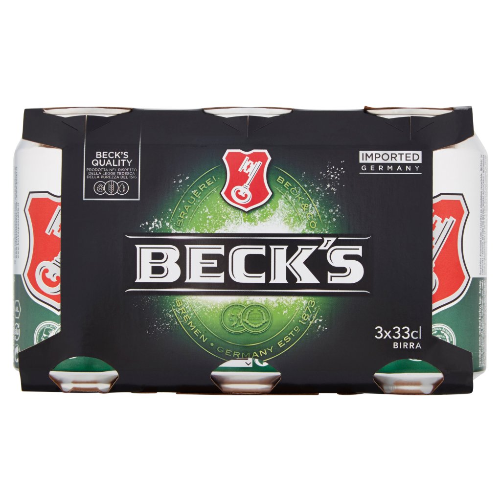 Beck's Beck's Birra Pilsner Tedesca Lattina 3x33cl