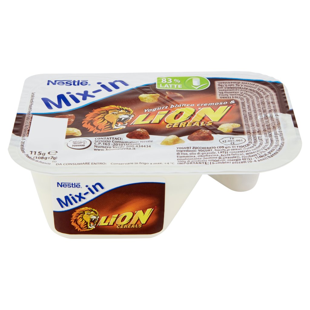 Nestlé Lion Lion Mix-in Yogurt Bianco Cremoso & Lion Cereals