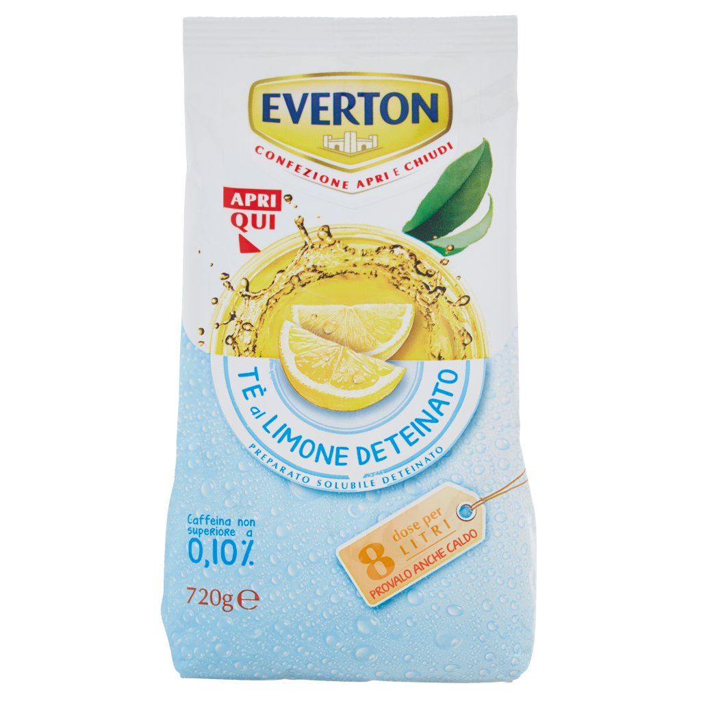 Everton Tè al Limone Deteinato Preparato Solubile Deteinato