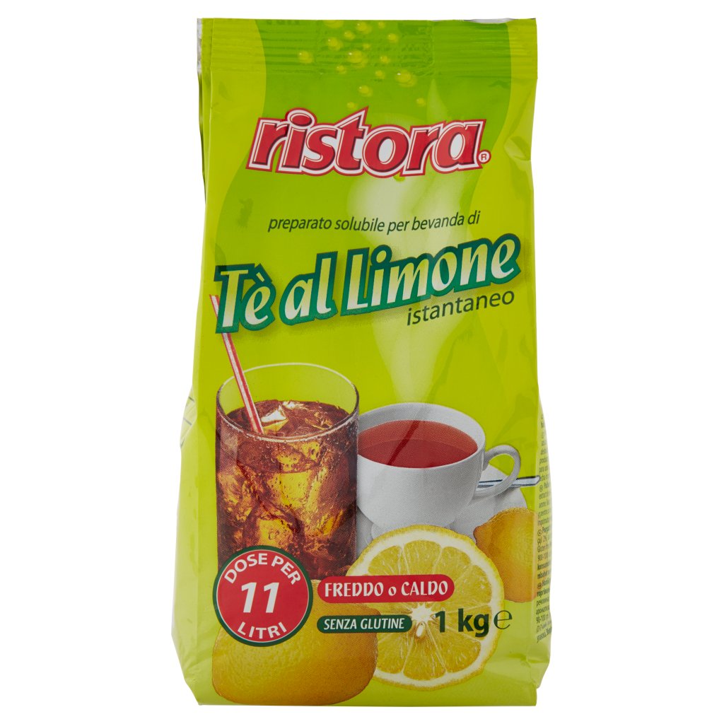 Ristora Preparato Solubile per Bevanda di Tè al Limone Istantaneo
