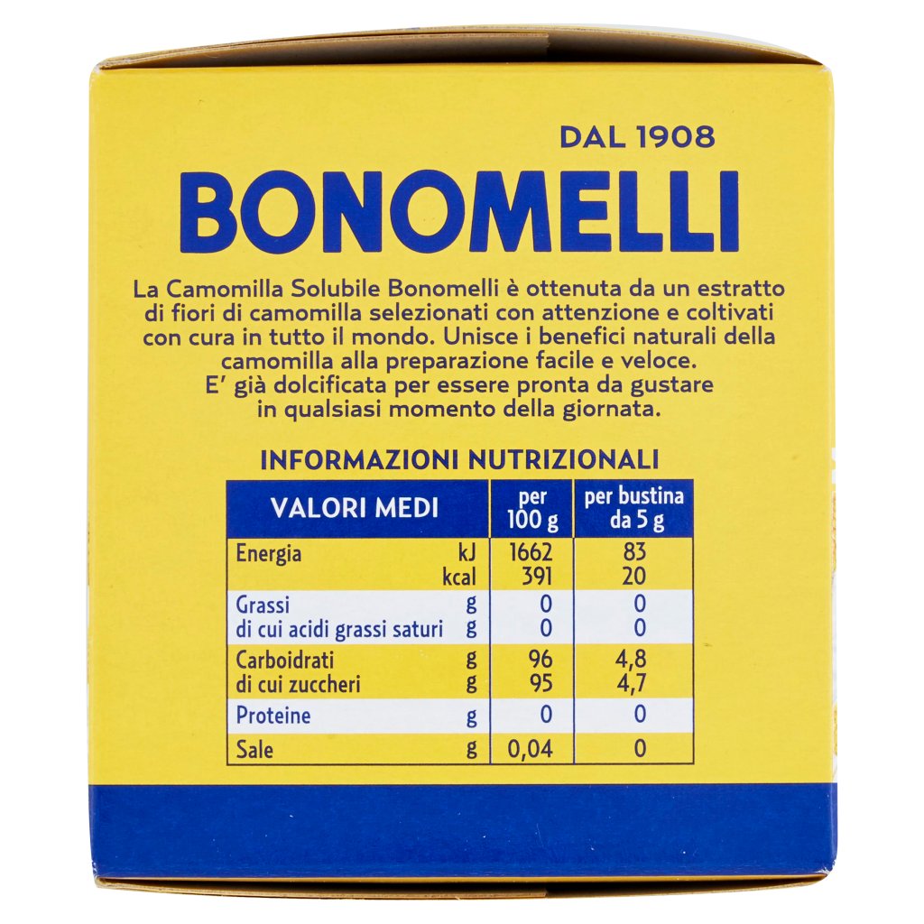 Bonomelli Estratto Zuccherato di Camomilla Solubile Classica 32 x 5 g