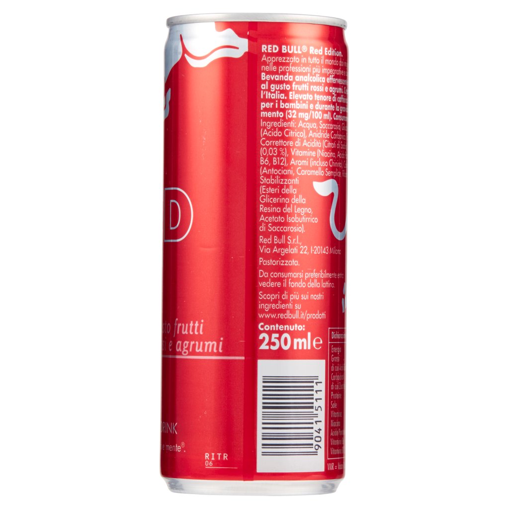 Red Bull Energy Drink, Gusto Frutti Rossi e Agrumi,