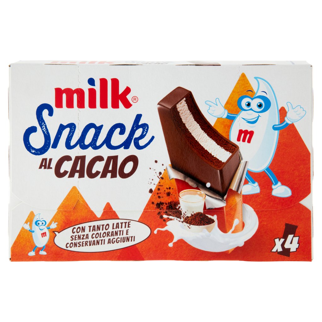 Milk Snack al Cacao 4 x 30 g