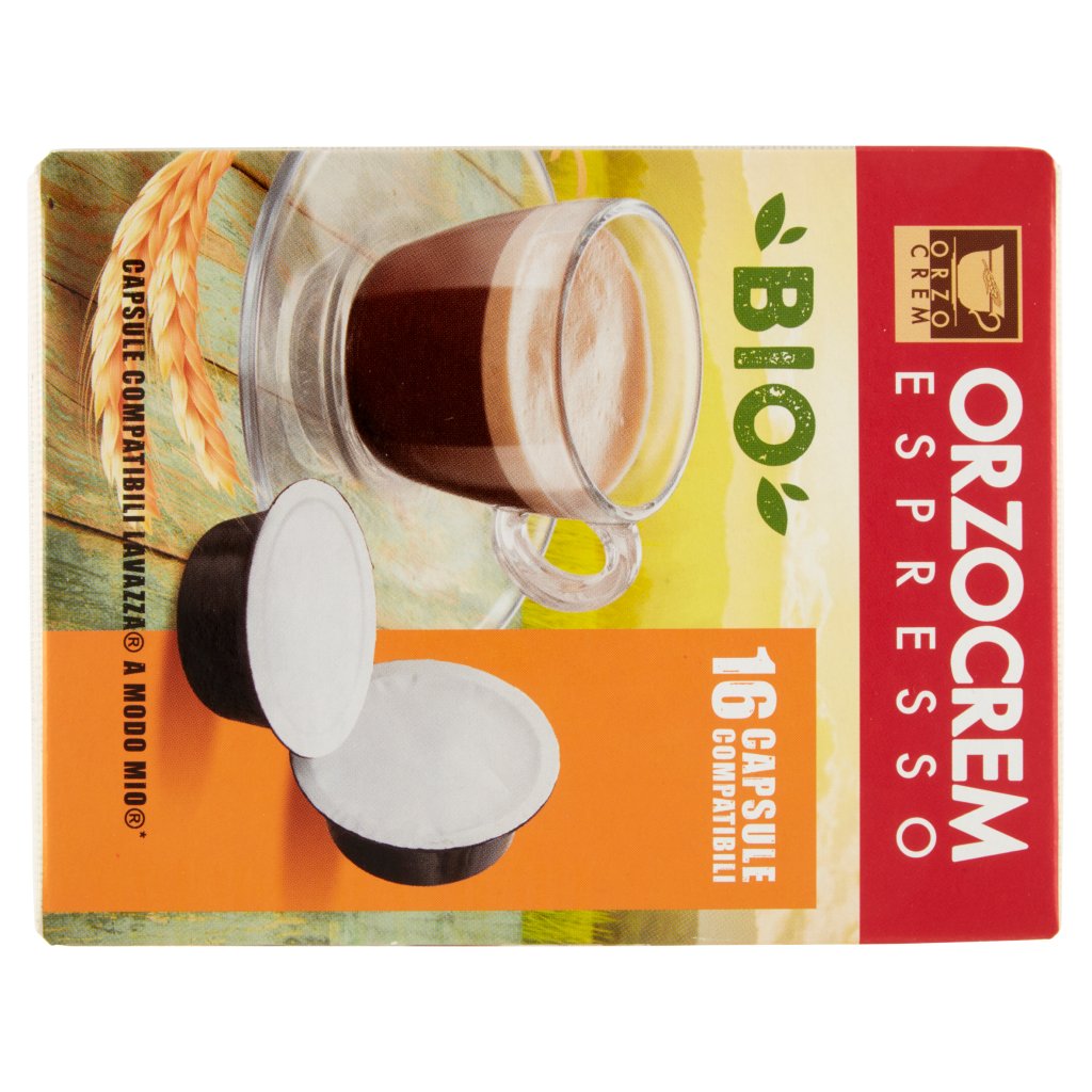 Orzocrem Espresso Bio 16 Capsule Compatibili Lavazza a Modo Mio*
