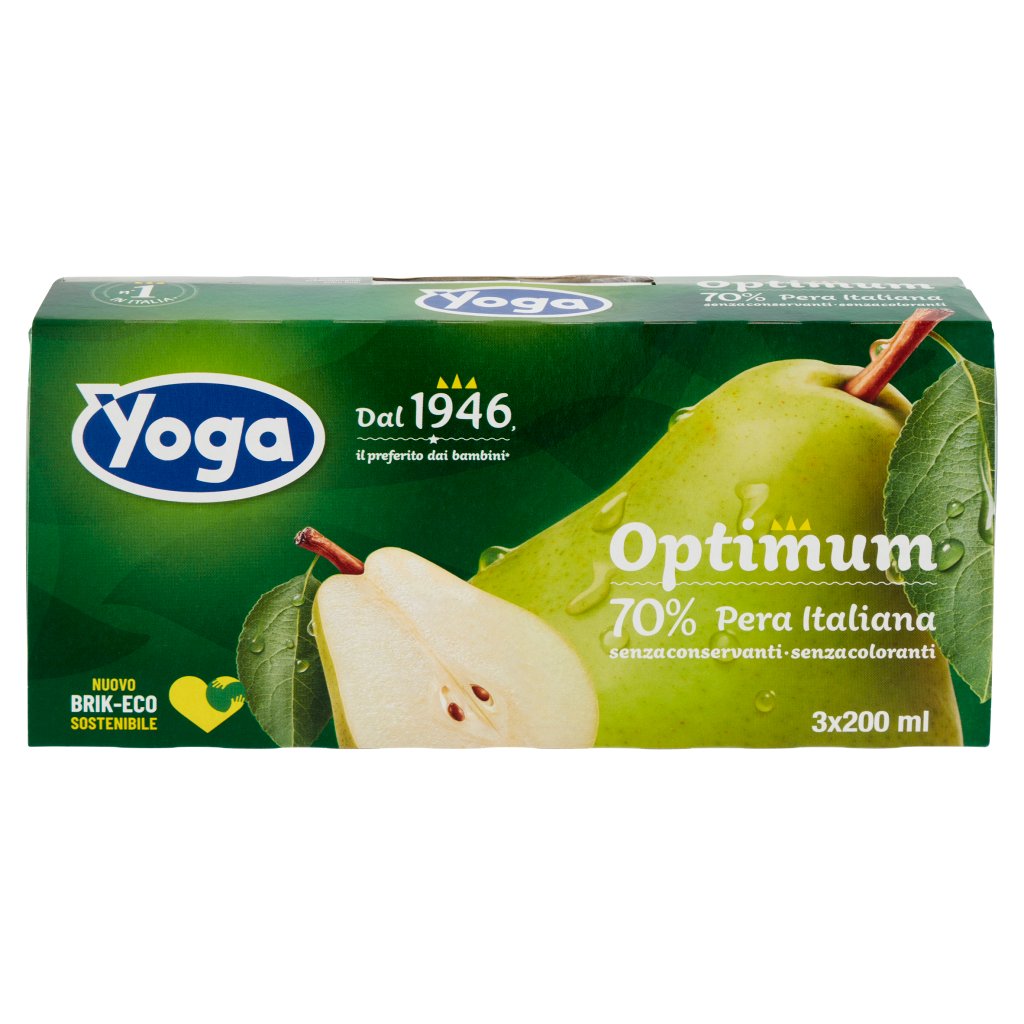 Yoga Optimum 70% Pera Italiana 3 x 200 Ml