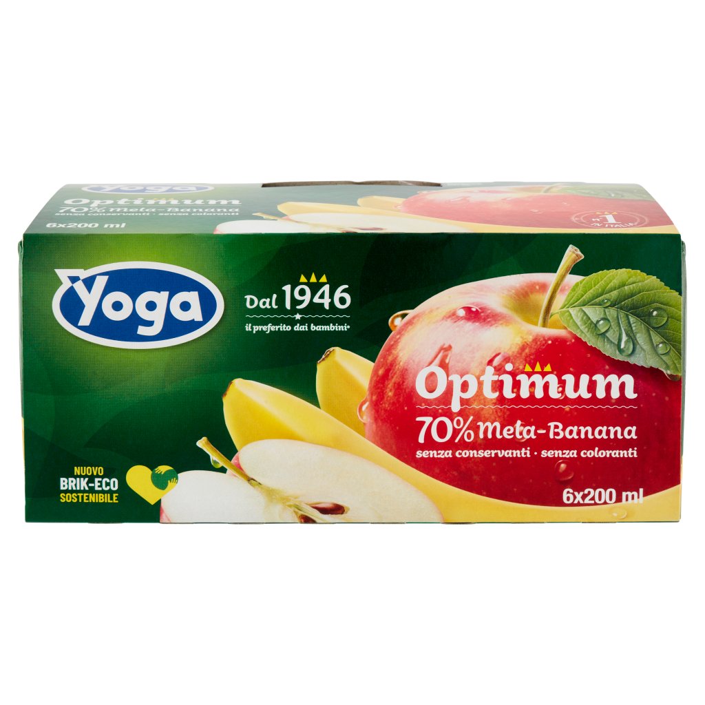 Yoga Optimum 70% Mela - Banana 6 x 200 Ml