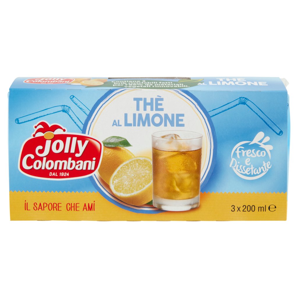 Jolly Colombani Thè al Limone 3 x 200 Ml