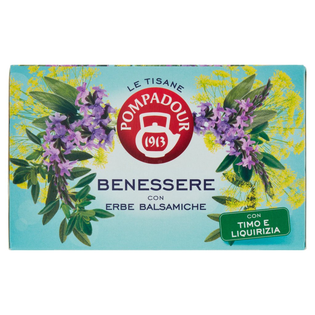 Pompadour Le Tisane Benessere con Erbe Balsamiche 18 x 2 g