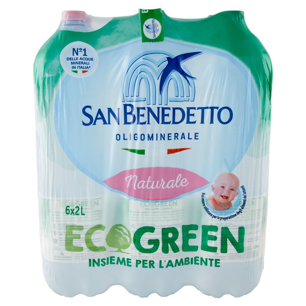 San Benedetto Ecogreen 2l Naturale - Fonte del Pollino F6