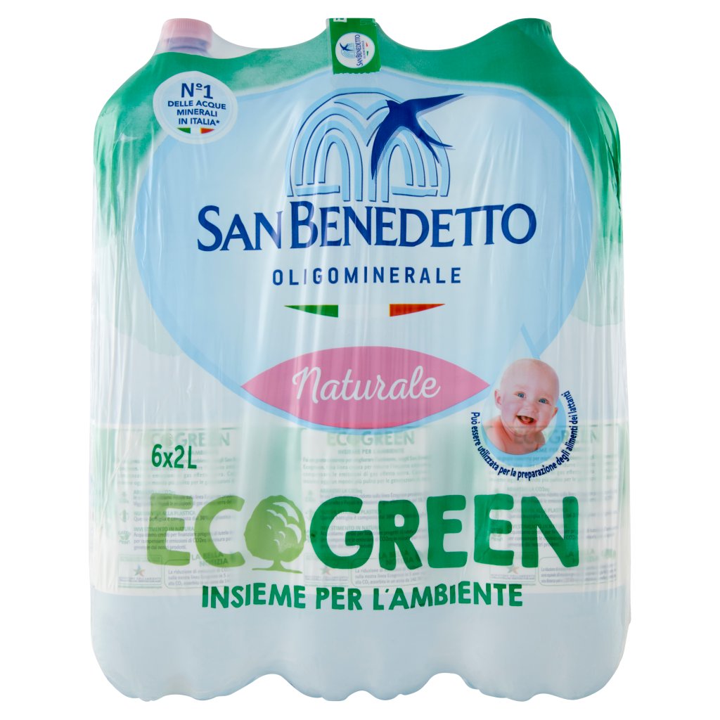 San Benedetto Ecogreen 2l Naturale - Fonte del Pollino F6