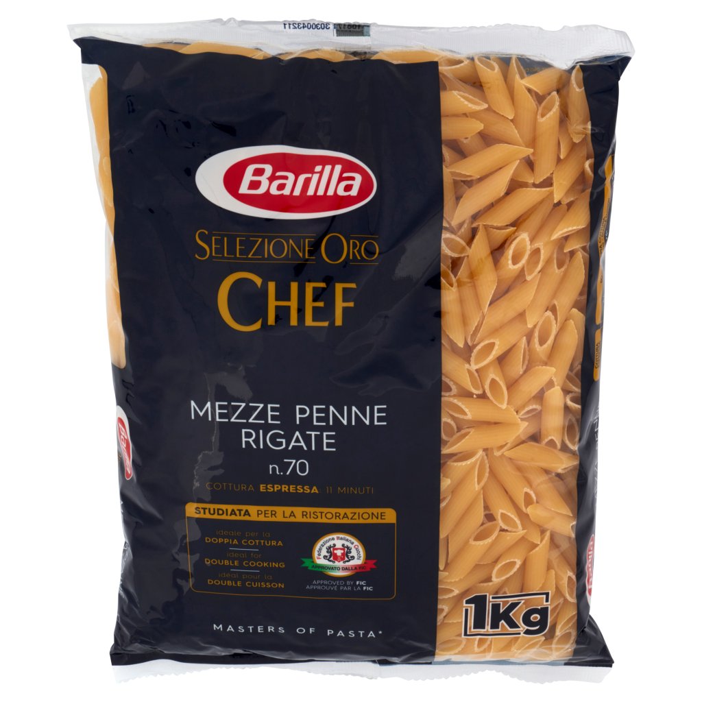 Barilla Selezione Oro Chef Mezze Penne Rigate N°70 1kg