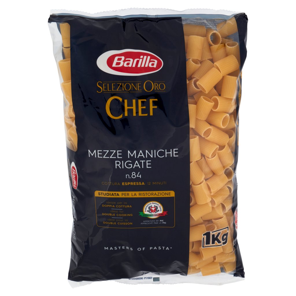 Barilla Selezione Oro Chef Mezze Maniche Rigate N°84 1kg
