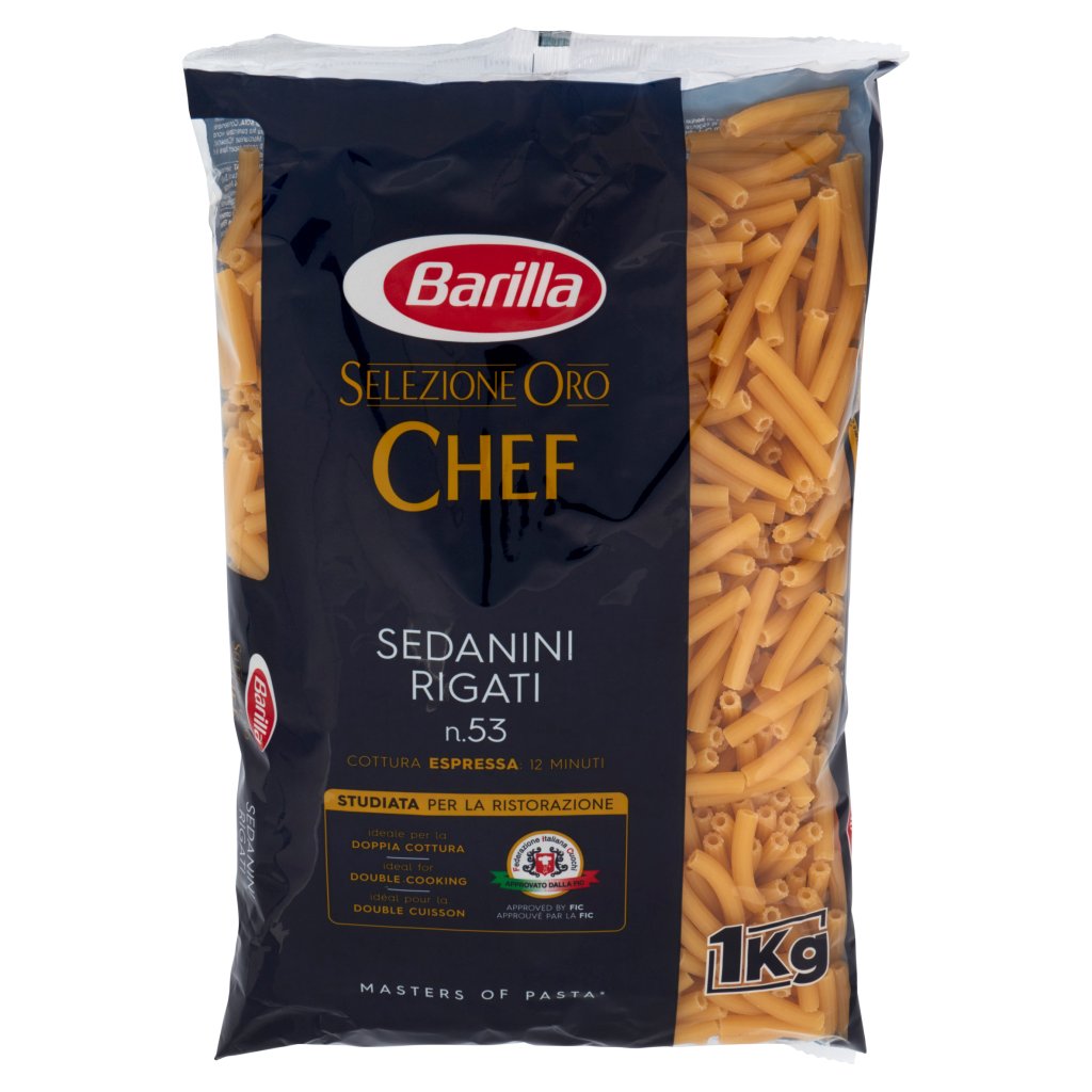Barilla Selezione Oro Chef Sedanini Rigati N°53 1kg