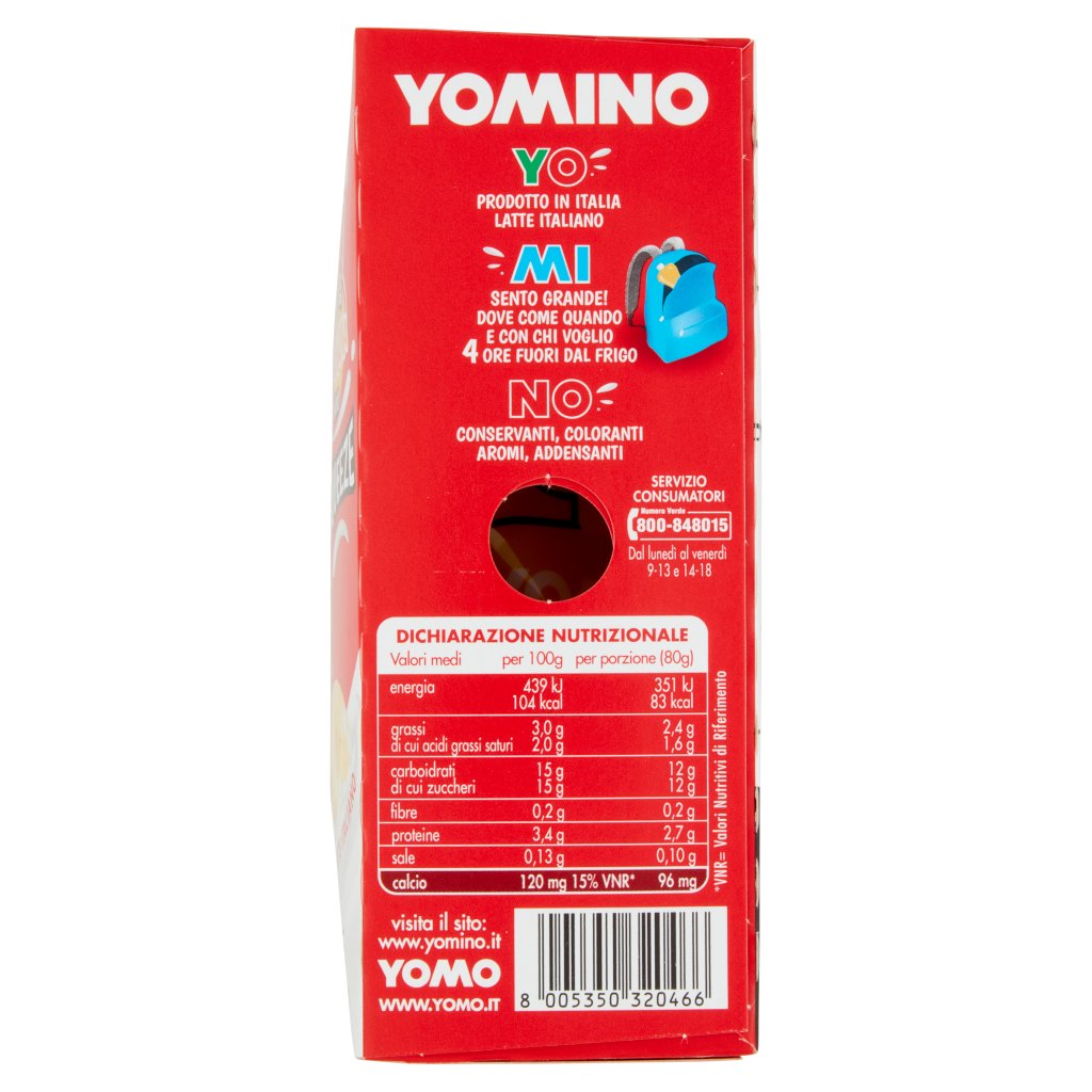 Yomino 100% Naturale Banana 4x80g