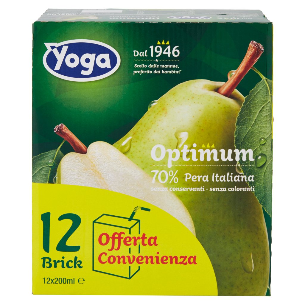 Yoga Optimum 70% Pera Italiana 12 x 200 Ml