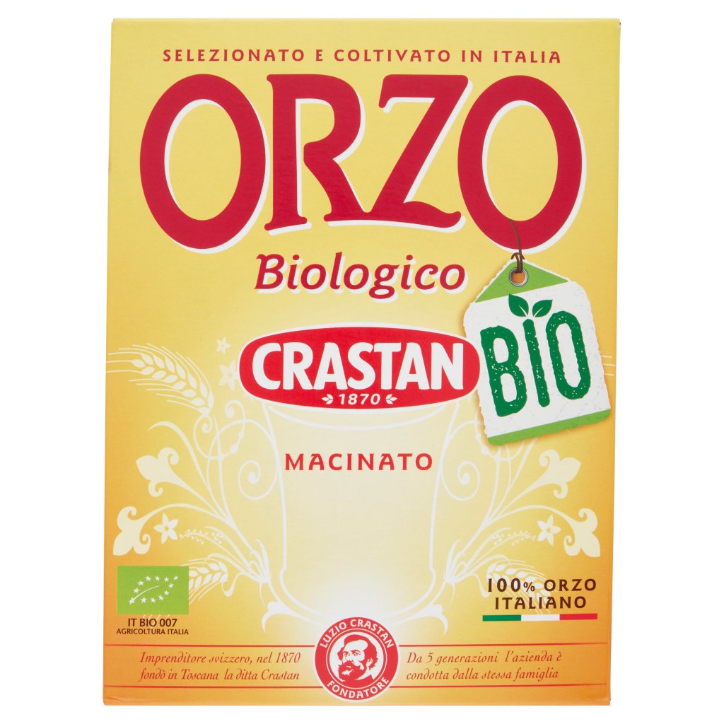 Crastan Bio Orzo Biologico Macinato