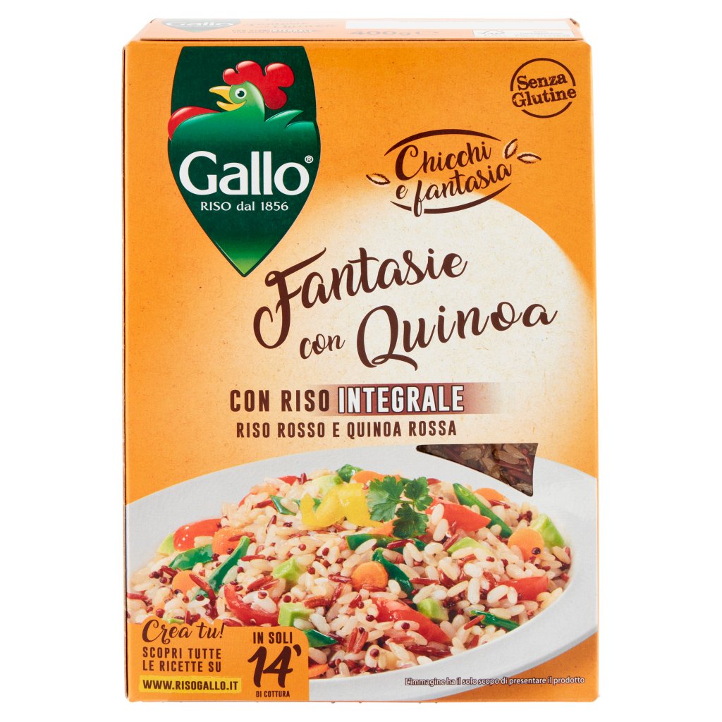 Gallo Chicchi e Fantasia Fantasie con Quinoa con Riso Integrale Riso Rosso e Quinoa Rossa