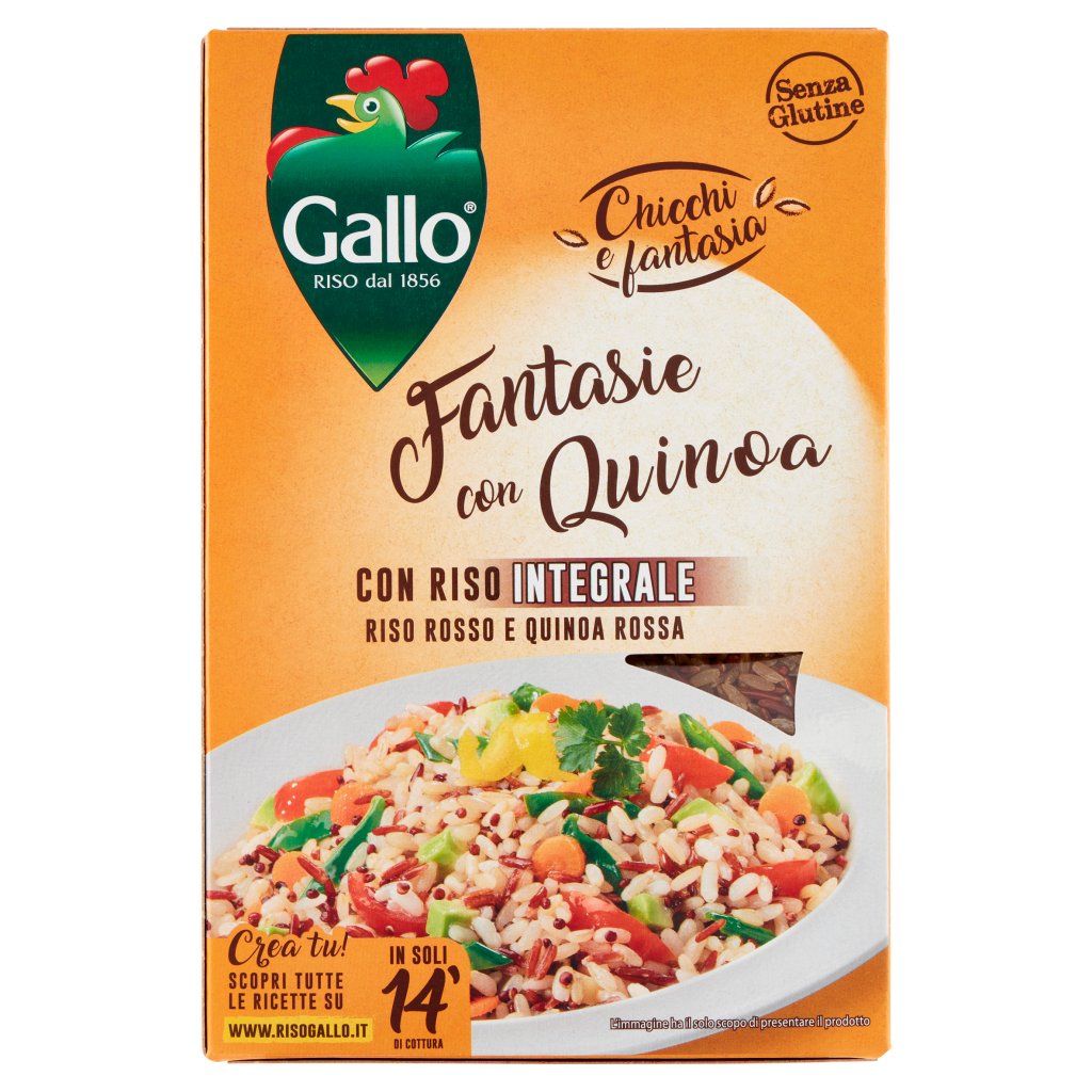 Gallo Chicchi e Fantasia Fantasie con Quinoa con Riso Integrale Riso Rosso e Quinoa Rossa