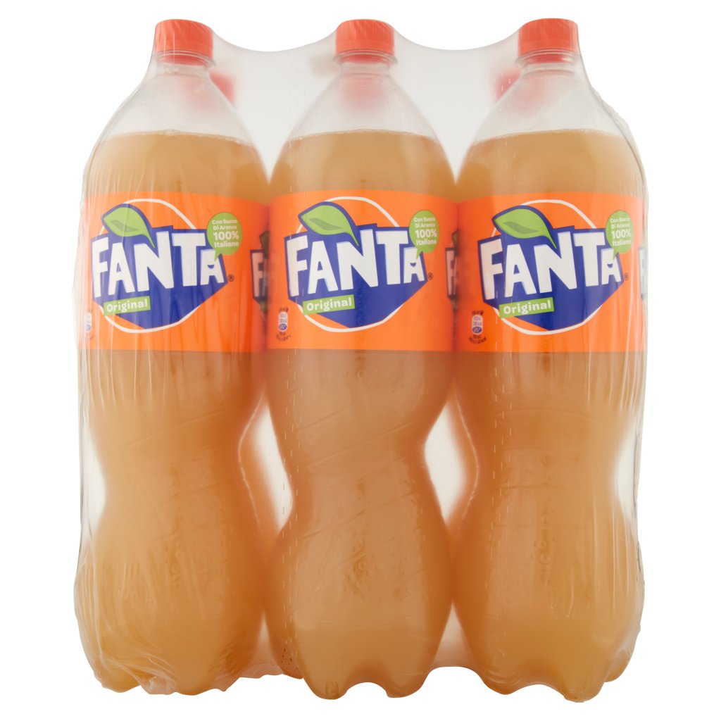 Fanta Orange Original Bottiglia di Plastica da 1500 Ml Confezione da 6