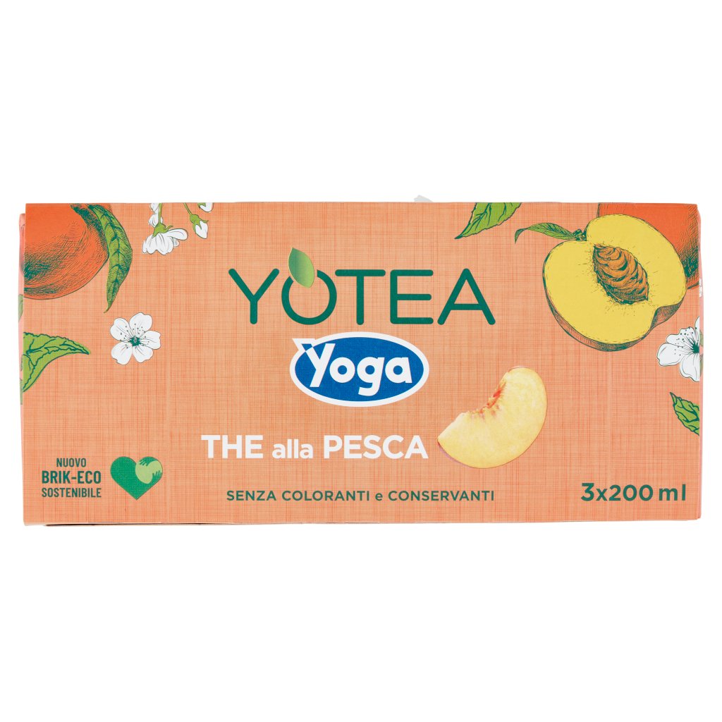 Yoga Yotea The alla Pesca 3 x 200 Ml