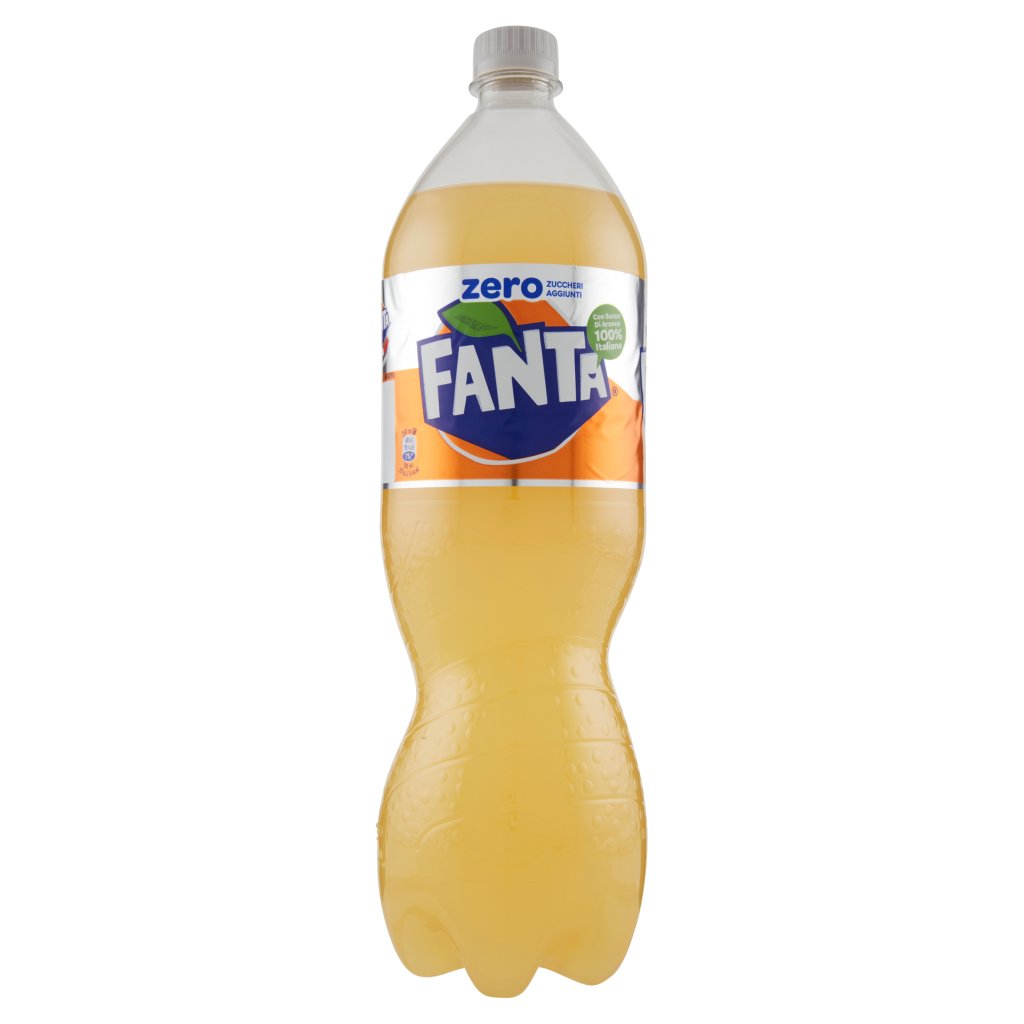Fanta Orange Zero Zero Bottiglia di Plastica da 1500 Ml