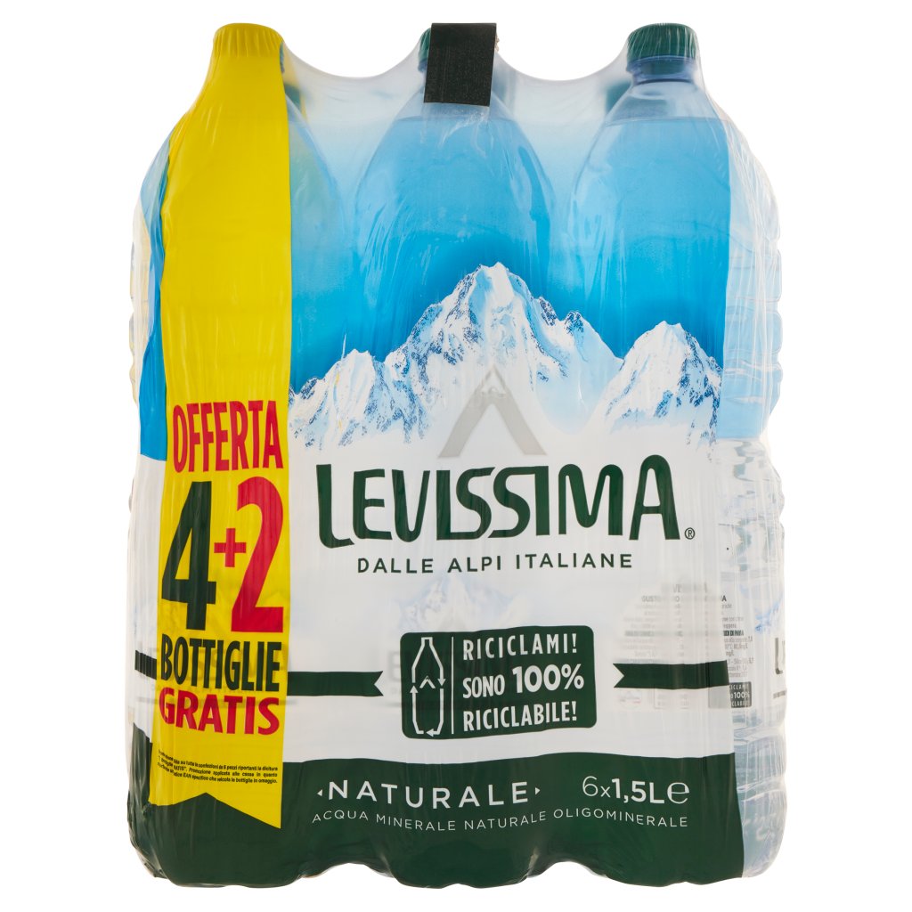 Levissima Pet 4+2x150cl - Naturale