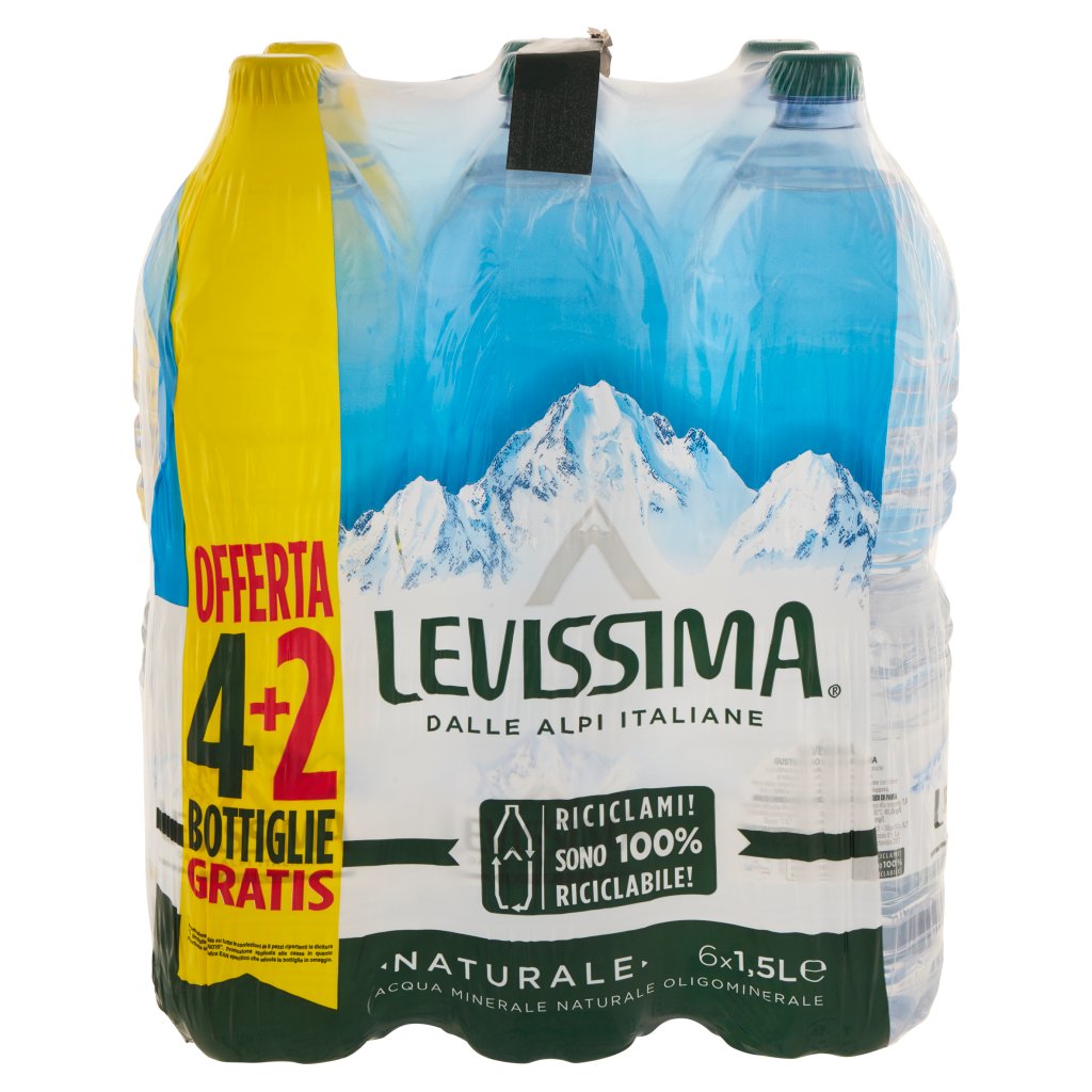 Levissima Pet 4+2x150cl - Naturale