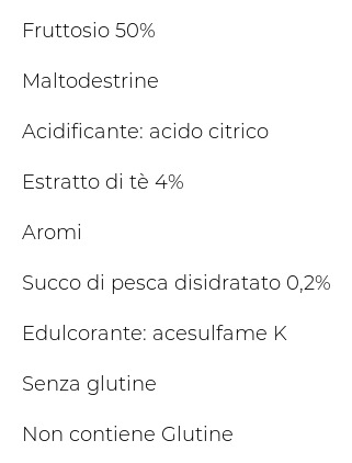 Ristora Preparato per Tè alla Pesca Istantaneo con Fruttosio