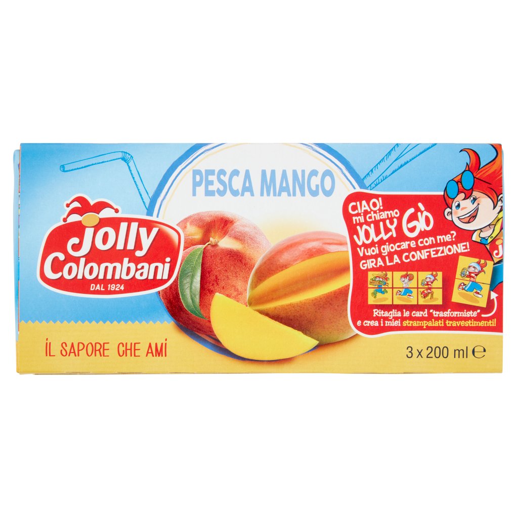 Jolly Colombani Pesca Mango 3 x 200 Ml