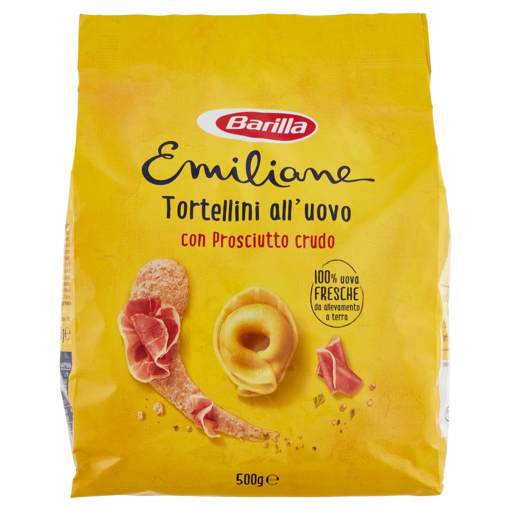 Barilla Emiliane Tortellini con Prosciutto Crudo Pasta all'Uovo Ripiena