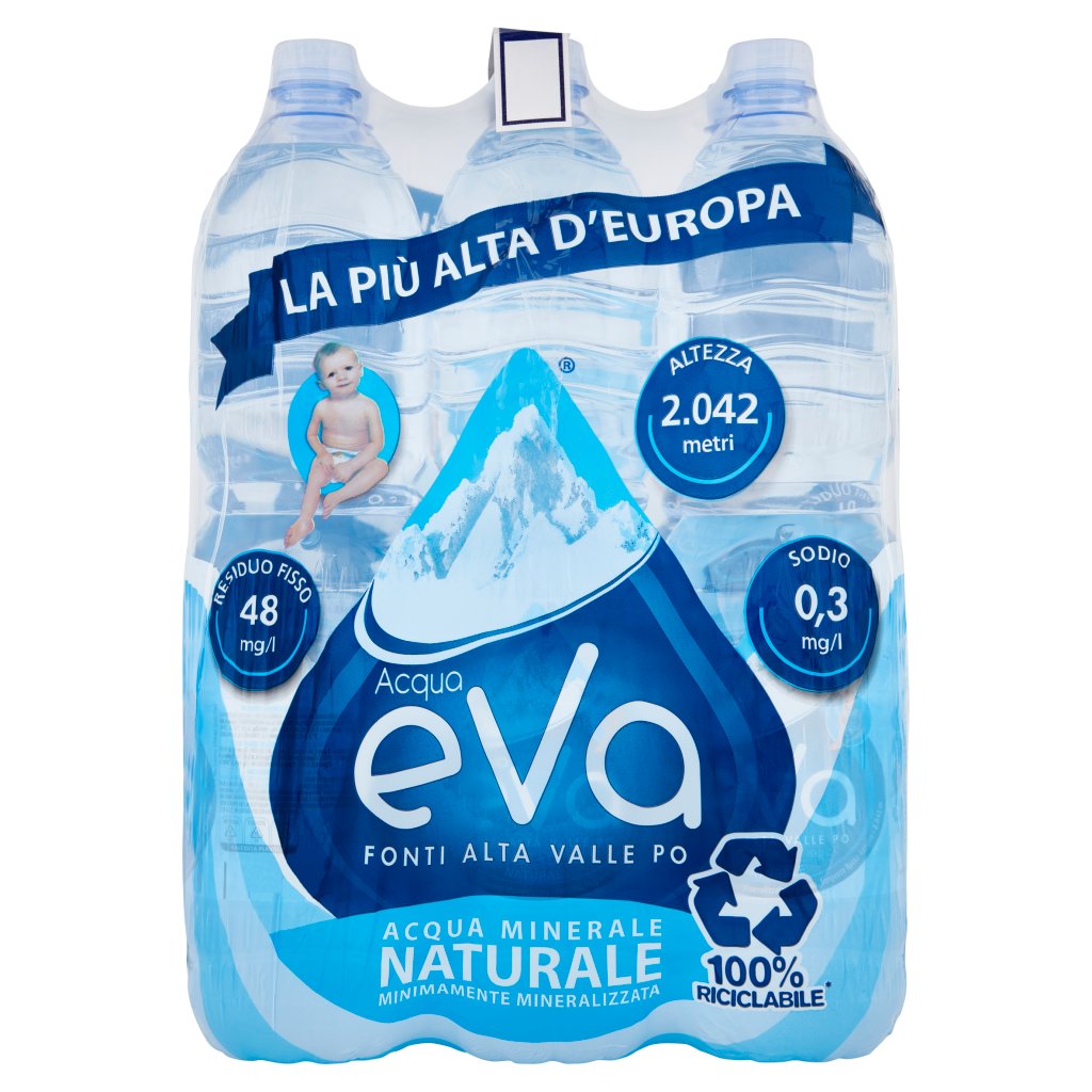 Acqua Eva Acqua Minerale Naturale 6 x 1,5 l