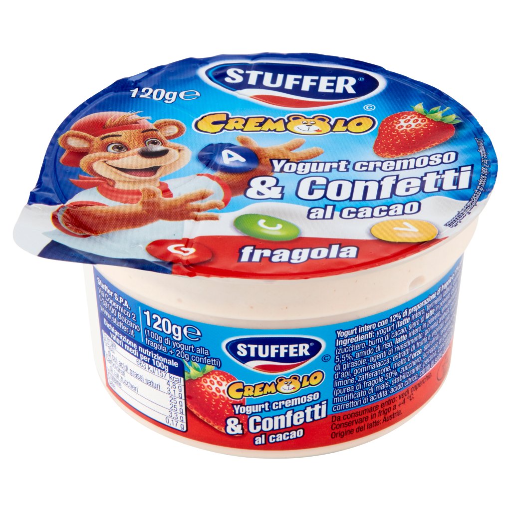 Stuffer Cremolo Yogurt Cremoso & Confetti al Cacao Fragola