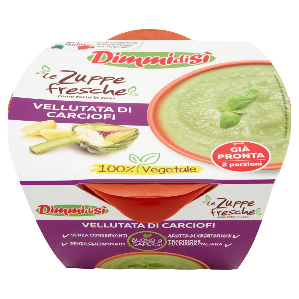 Dimmidisì Le Zuppe Fresche Vellutata di Carciofi