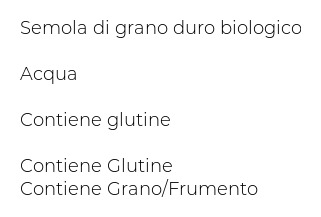 Alce Nero Linguine Varietà di Grano Capelli Parchi della Toscana