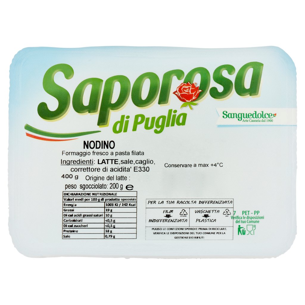 Sanguedolce Sanguedolce Saporosa di Puglia Nodino 200 g
