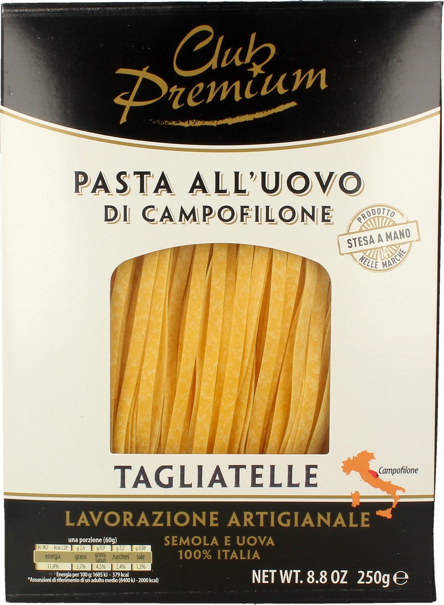 Pasta Secca Uovo Tagliatelle Club Premium 250 g