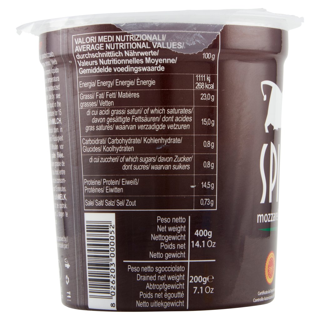 Spinosa Mozzarella di Bufala Campana Dop 200 g