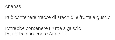 Semplicemente Frutta Ananas Essiccato