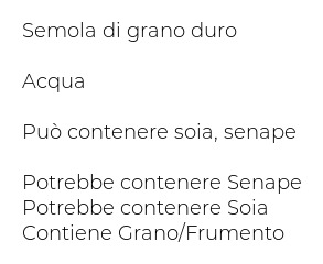 Le Stagioni d'Italia Senatore Varietà Cappelli Spaghetti