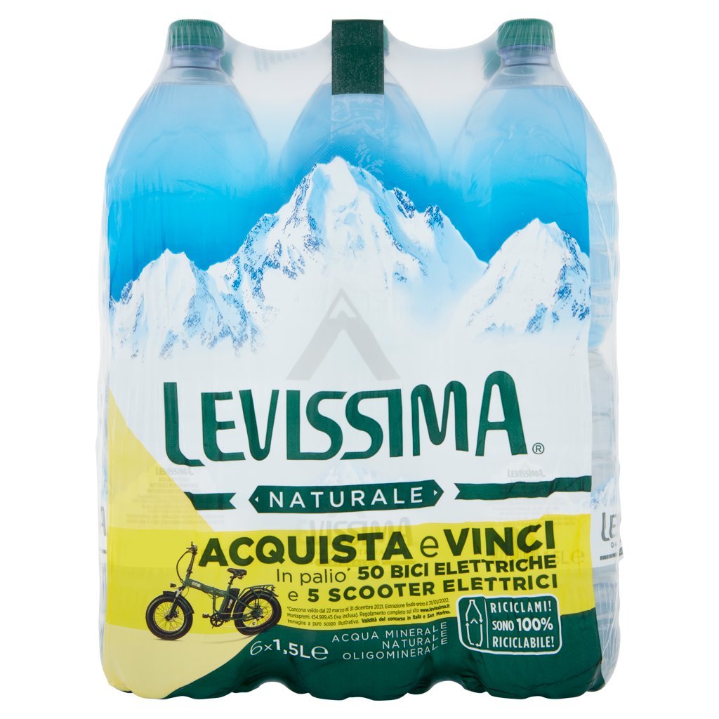 Levissima Acqua Minerale Naturale Oligominerale, 1,5l x 6