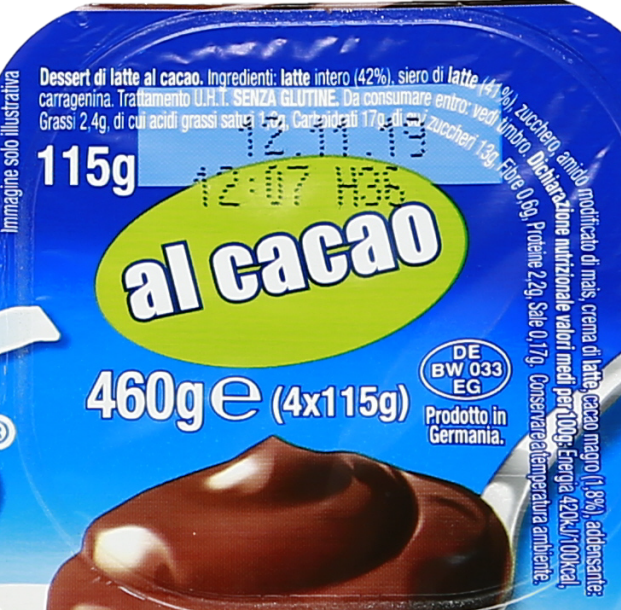 Dessert Latte Cacao Gr.115x4