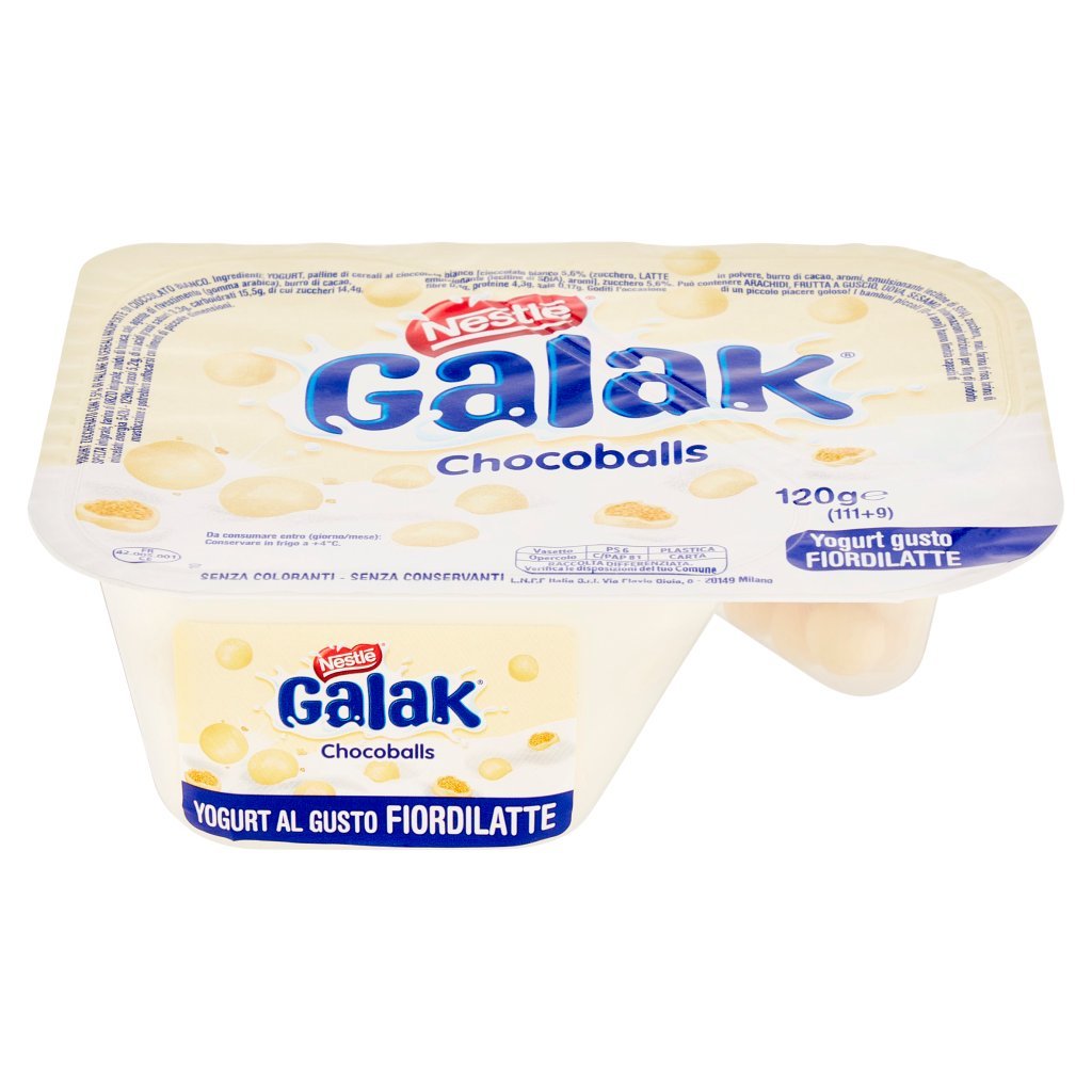 Nestlé Galak Chocoballs Yogurt Gusto Fiordilatte
