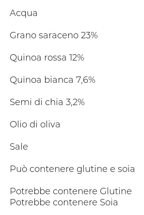 Nuova Terra Già Pronti per Te! Grano Saraceno, Quinoa, Semi di Chia