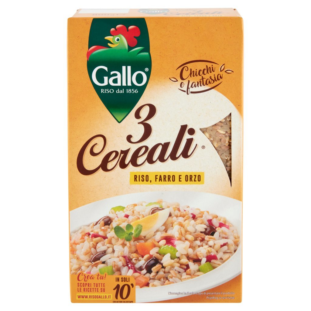 Gallo Chicchi e Fantasia 3 Cereali Riso, Farro e Orzo