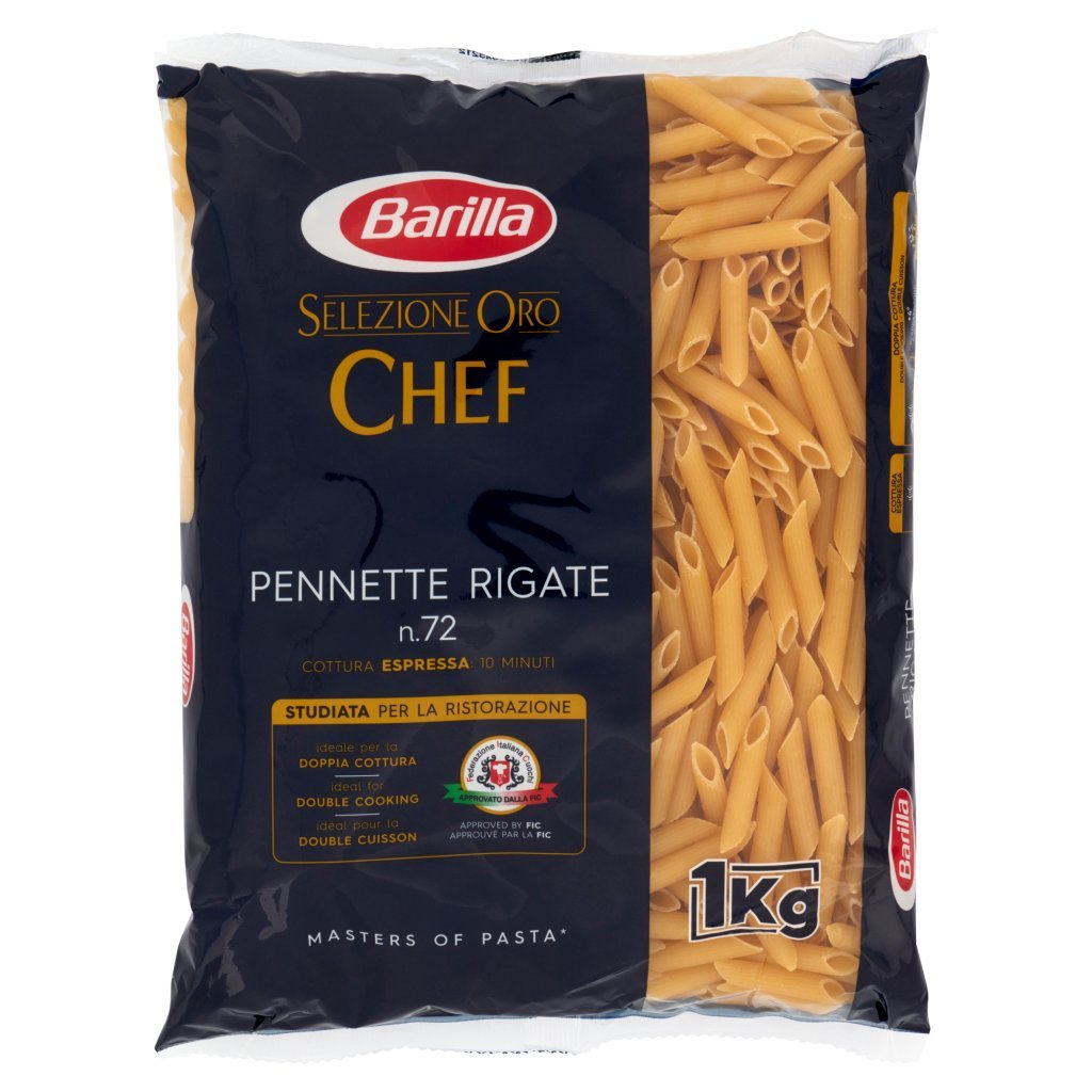 Barilla Selezione Oro Chef Penne Rigate N°72 1kg