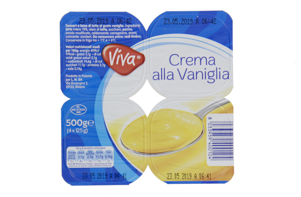 Viva Dessert Vaniglia Latte Gr125x4