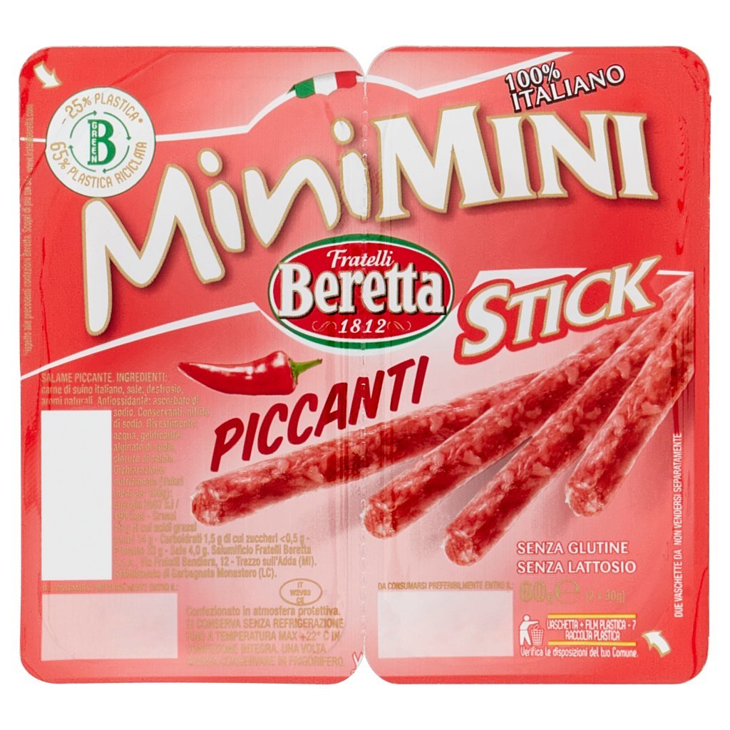 Fratelli Beretta Minimini Stick Piccanti 2 x 30 g