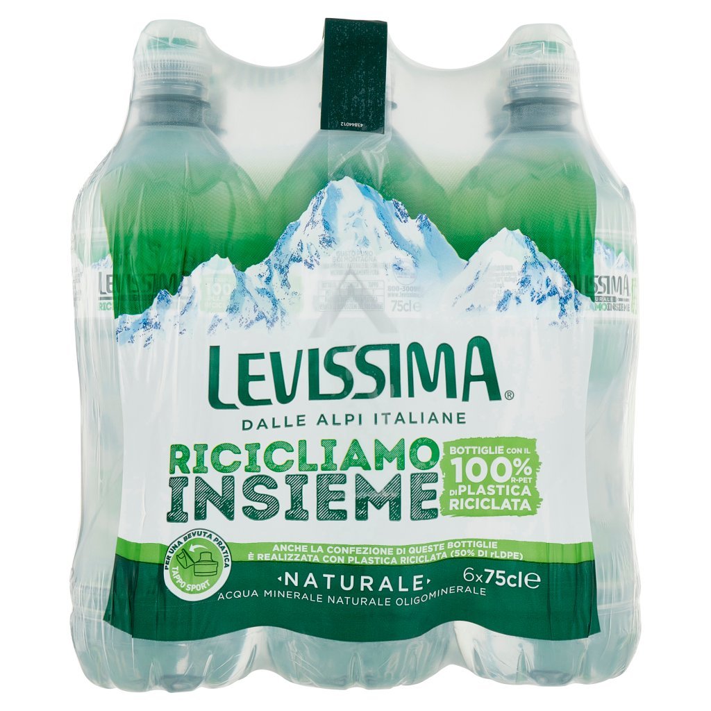 Levissima Levissima, Naturale Conf. 6x75 Cl 100% R-pet