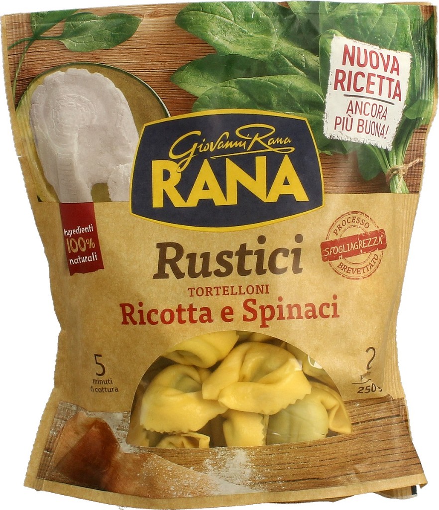 Rana Pasta Fresca Tortelloni Rustici Ricotta e Spinaci Rana 250 g