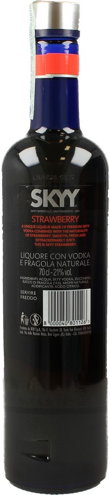 Skyy Vodka Skyy Strawberry 70 Cl